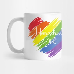 Homeschool Girl Heart Pride Mug